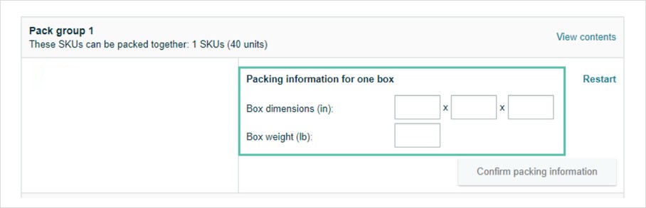 Send to Amazon Workflow Step 1 - Set quantity to send3